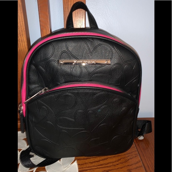 black leopard print backpack